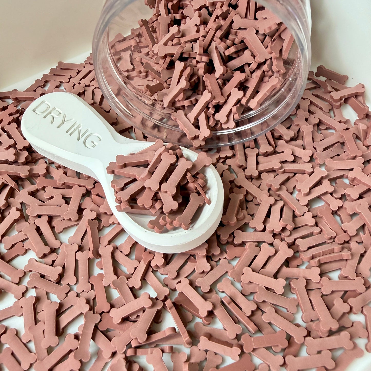 10MM Brown Long Bone Polymer Clay Sprinkle (NOT EDIBLE) D49-27