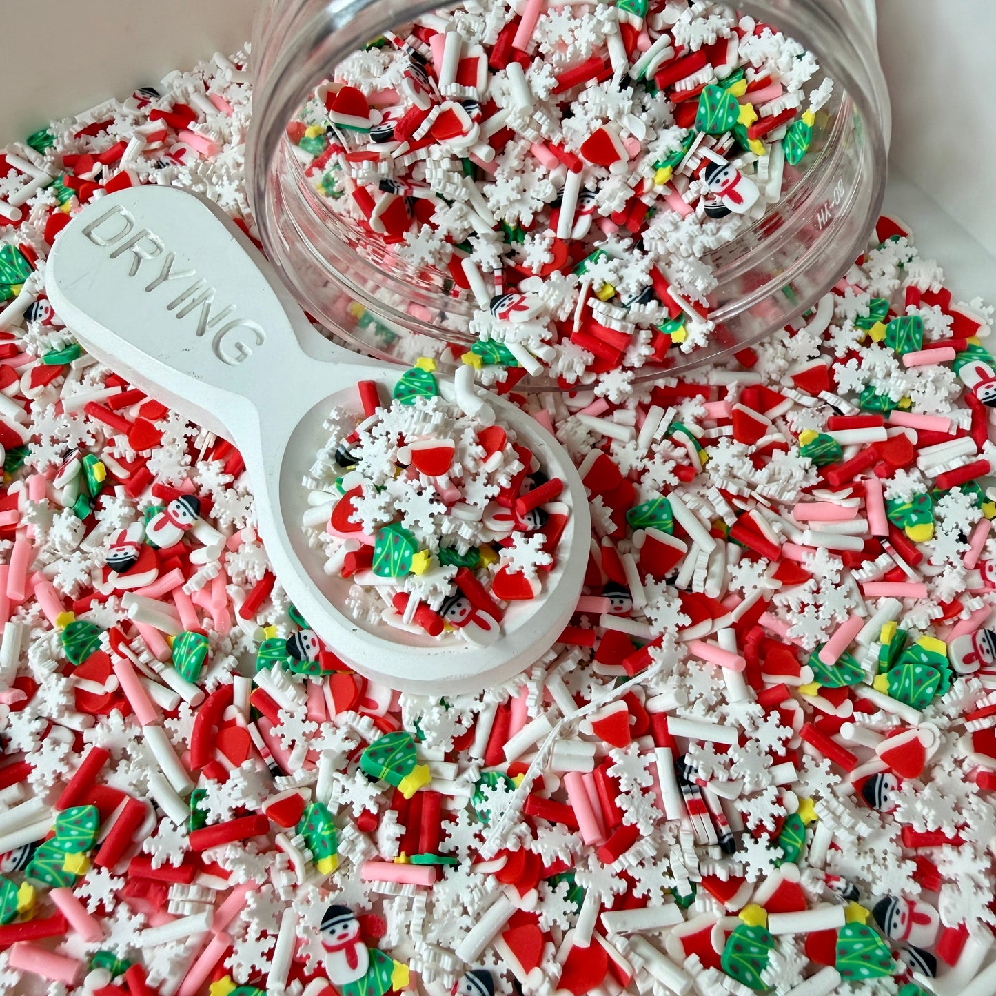 Pink Winter Forest Polymer Clay Sprinkle Mix (NOT EDIBLE) D52-30