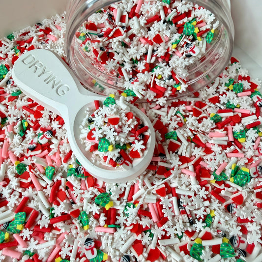 Pink Winter Forest Polymer Clay Sprinkle Mix (NOT EDIBLE) D52-30
