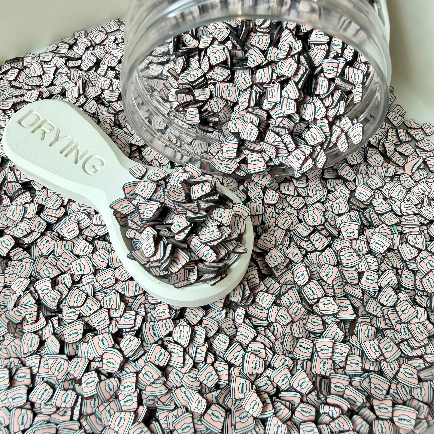 5MM Pink Coffee Cup Polymer Clay Sprinkle (NOT EDIBLE) D51-24