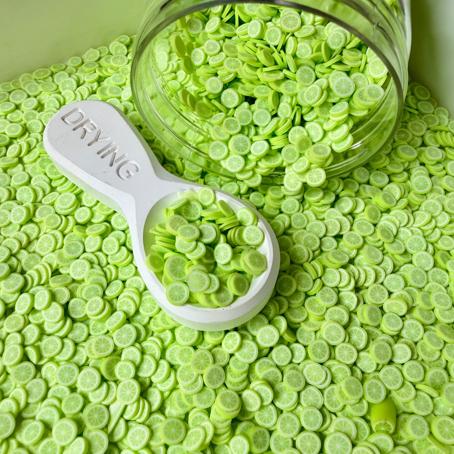 5MM Light Green Limes Polymer Clay Sprinkle (NOT EDIBLE) D52-24