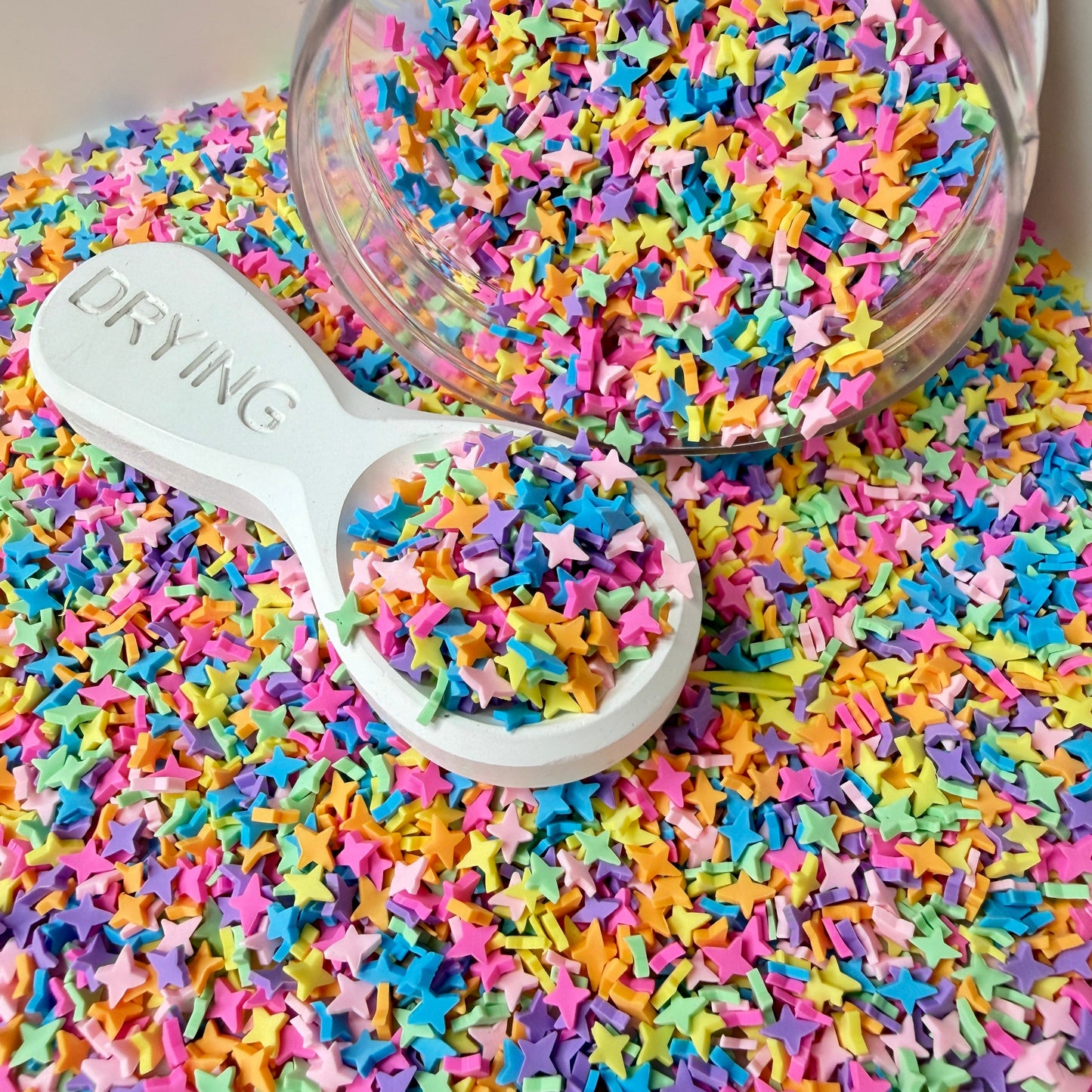 Mixed Color Star Sparkle Polymer Clay Sprinkle Mix (NOT EDIBLE) D51-22