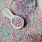2MM-4MM Clear AB Blue Pink Pebble Mix (NOT EDIBLE) D49-18