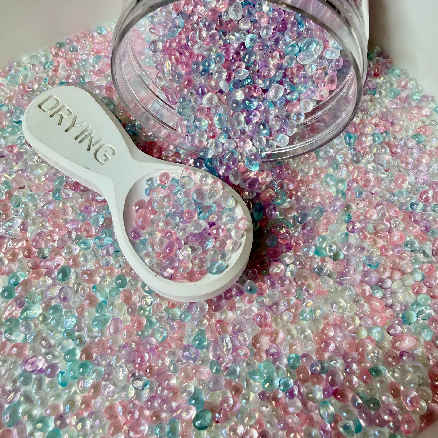 2MM-4MM Clear AB Blue Pink Pebble Mix (NOT EDIBLE) D49-18