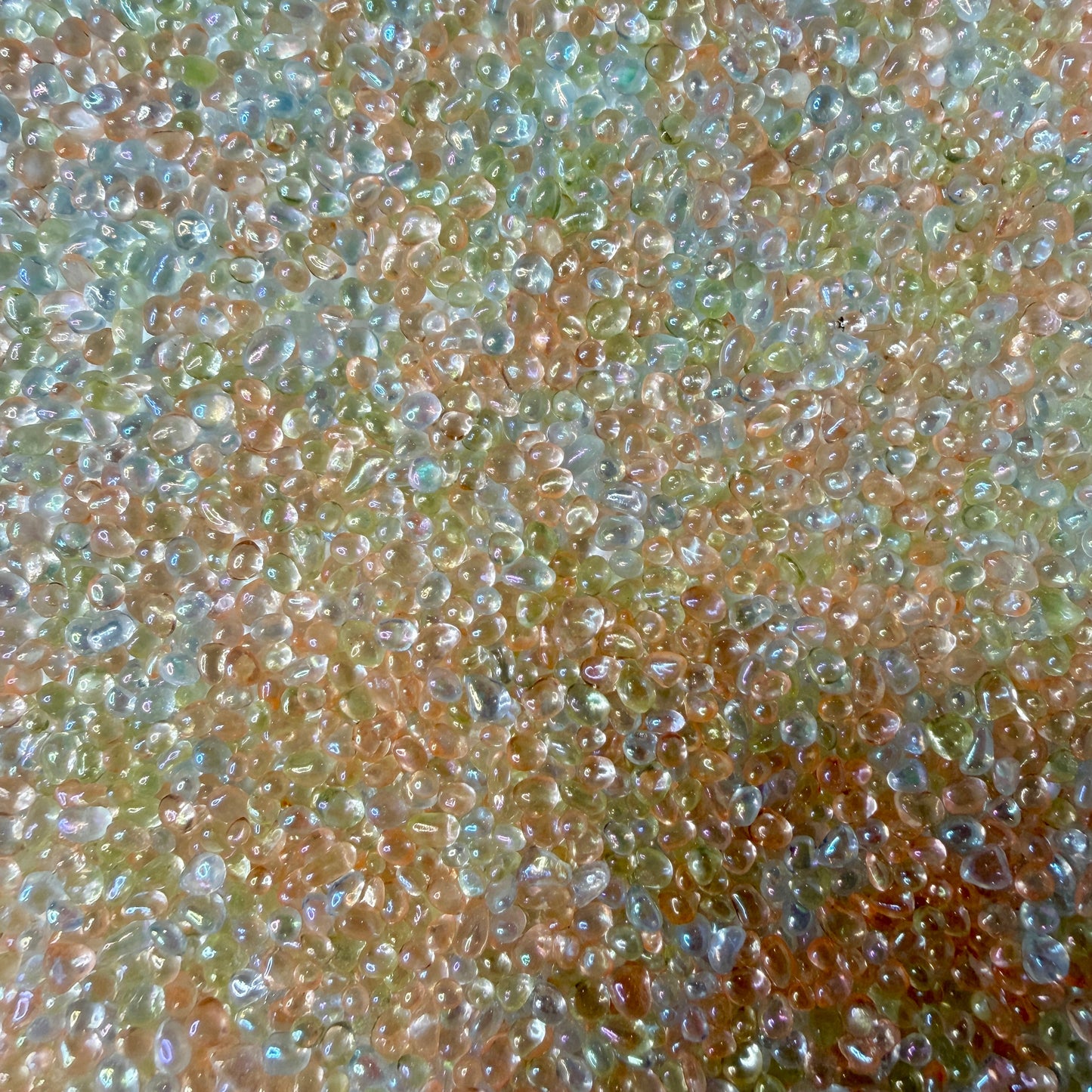 2MM-4MM Clear AB Orange Pebble Mix (NOT EDIBLE) D49-13