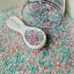 2MM-4MM Clear AB Light Pink Blue Pebble Mix (NOT EDIBLE) D49-17