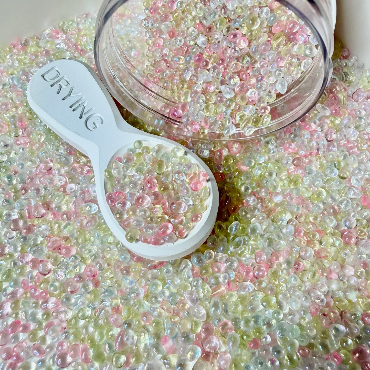 2MM-4MM Clear AB Pink Yellow Pebble Mix (NOT EDIBLE) D49-14