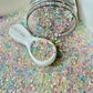 2MM-4MM Clear AB Macaron Pebble Mix (NOT EDIBLE) D49-21