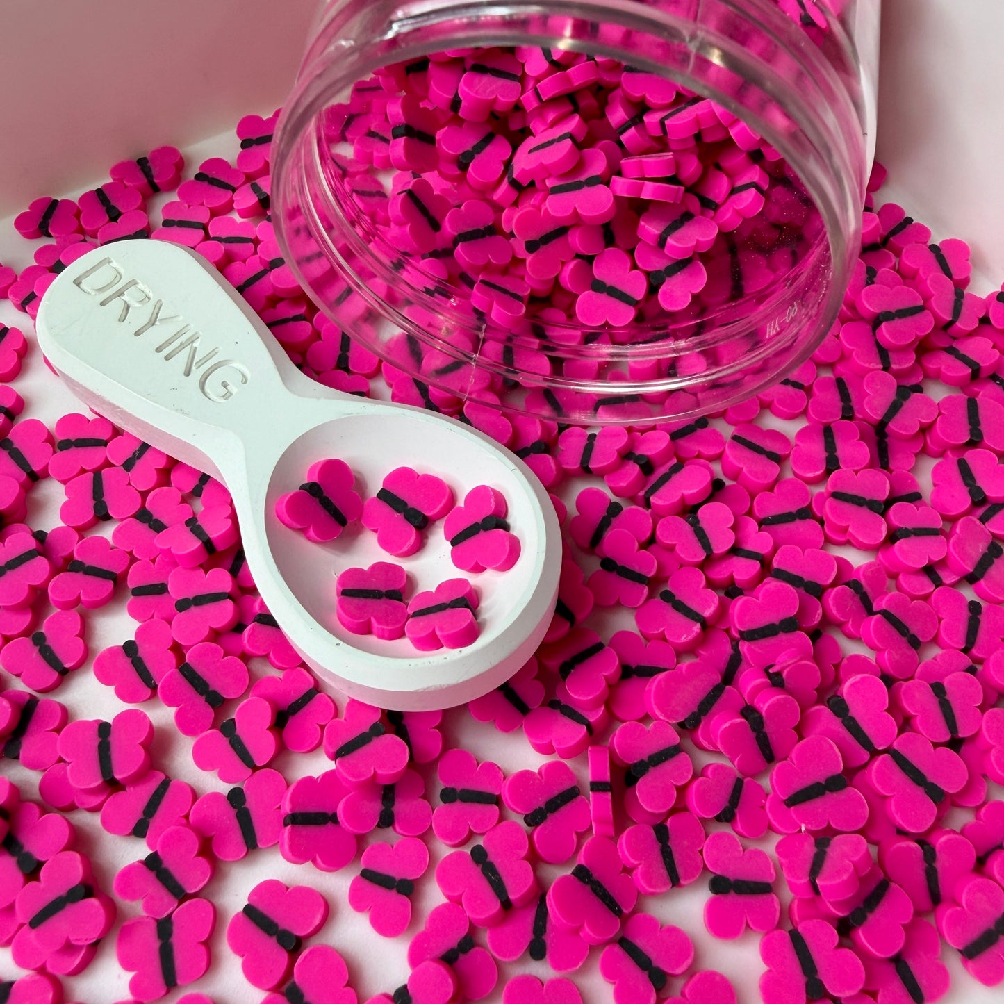 10MM Dark Pink Butterfly Polymer Clay Sprinkle (NOT EDIBLE) D52-17