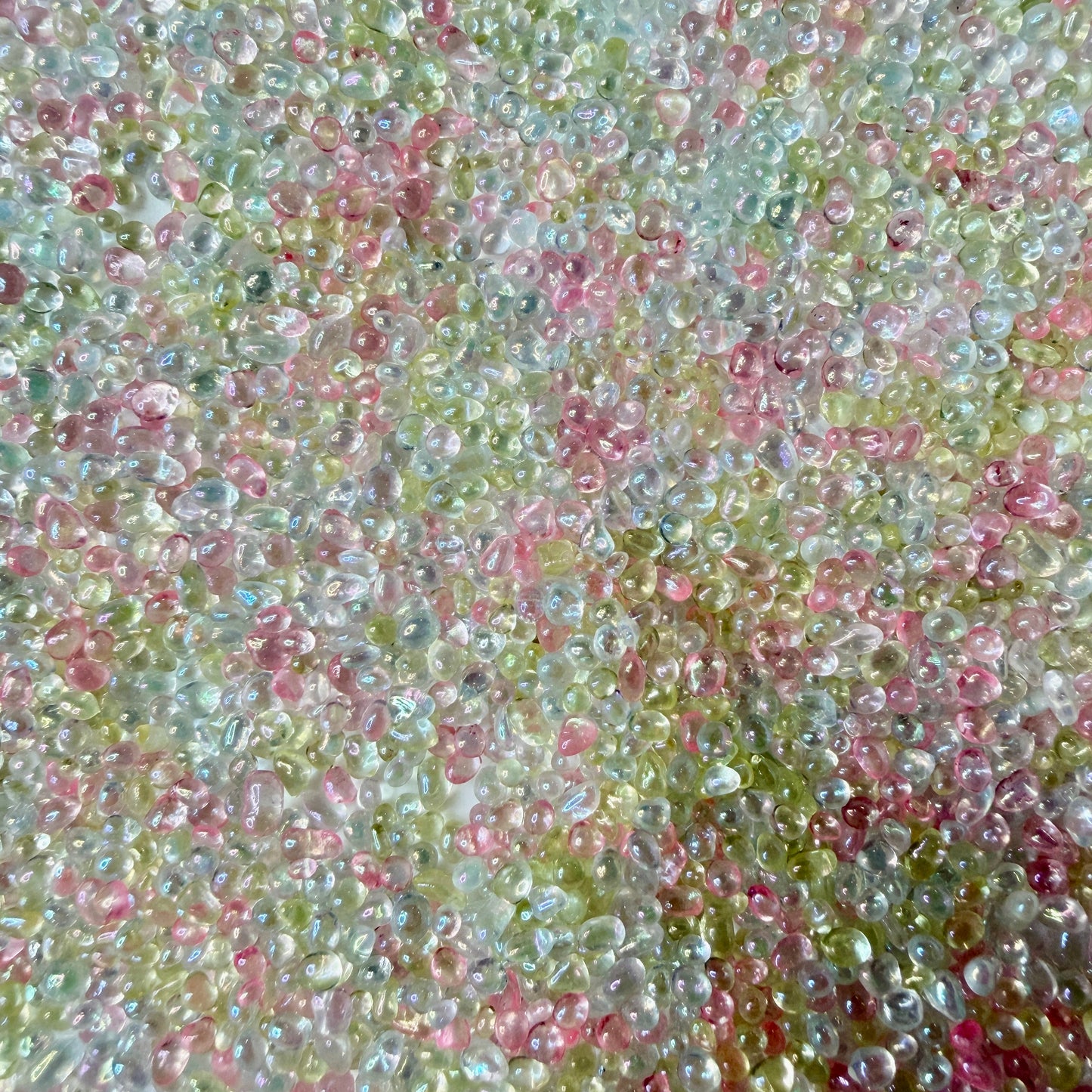 2MM-4MM Clear AB Pink Yellow Pebble Mix (NOT EDIBLE) D49-14