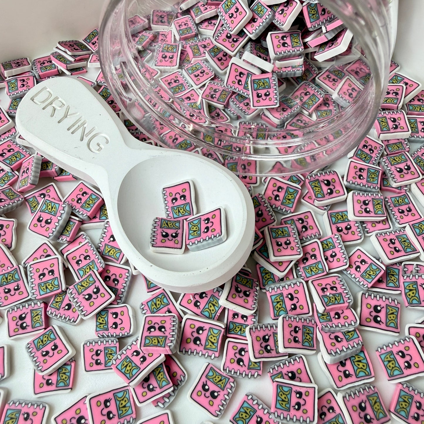 10MM Cute Pink Notebook Polymer Clay Sprinkle (NOT EDIBLE) D52-23