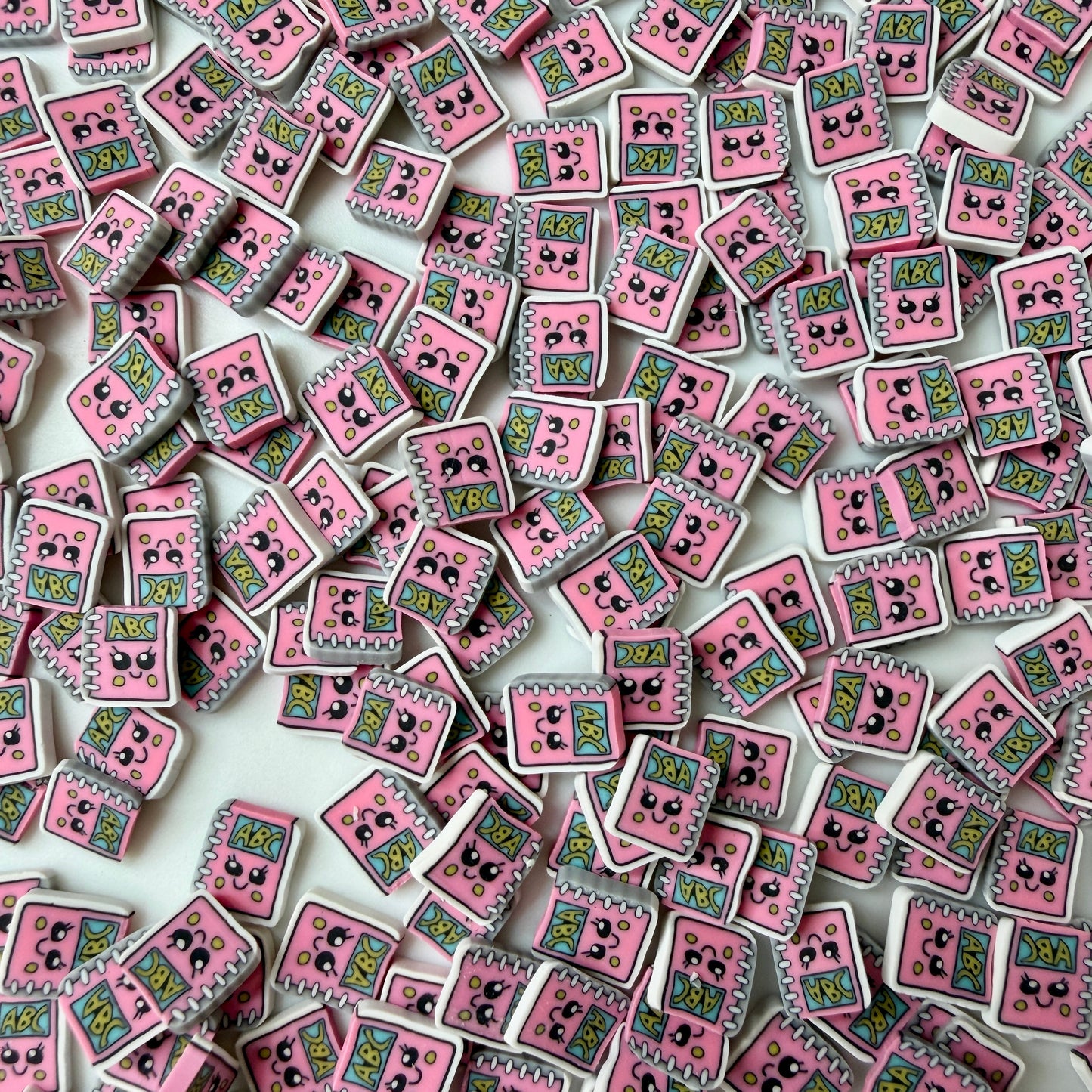10MM Cute Pink Notebook Polymer Clay Sprinkle (NOT EDIBLE) D52-23