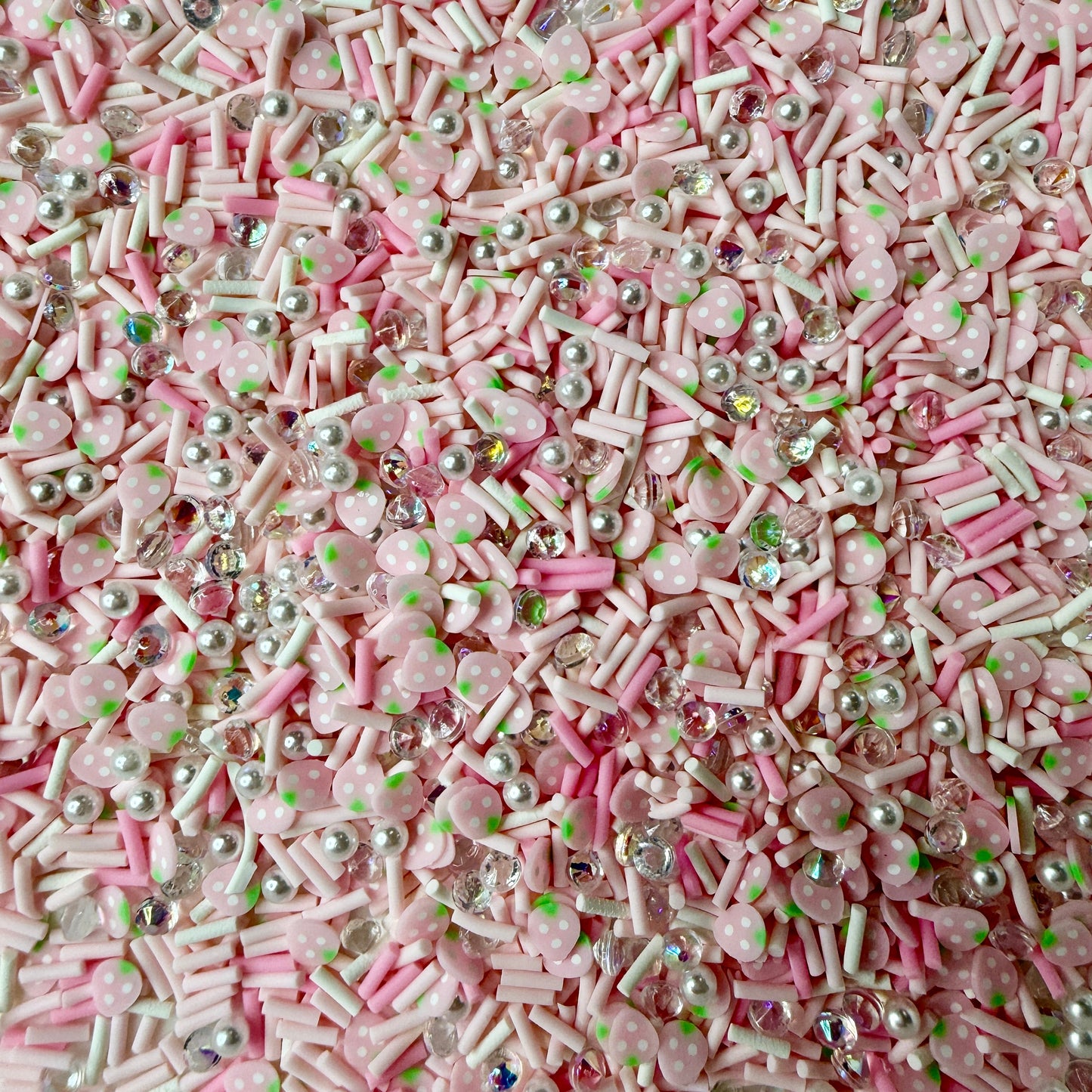 Strawberry Ice Polymer Clay Sprinkle Mix (NOT EDIBLE) D52-07