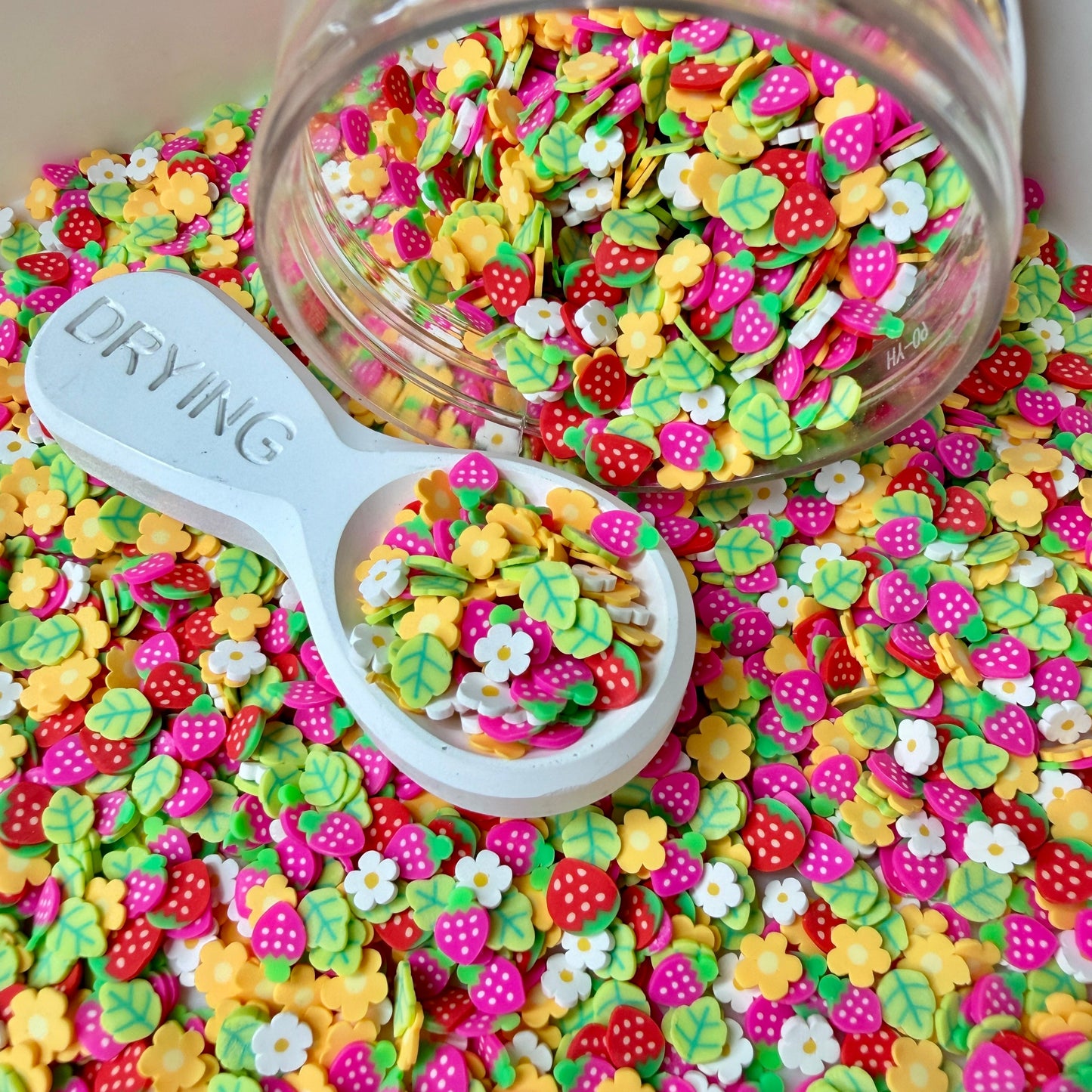 5MM Strawberry Patch Polymer Clay Sprinkle Mix (NOT EDIBLE) D53-15
