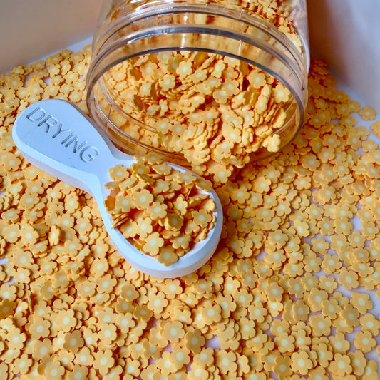 5MM Yellow Flower Polymer Clay Sprinkle Pieces (NOT EDIBLE) D53-18