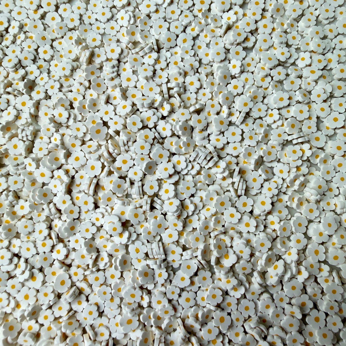 5MM White Flower Polymer Clay Sprinkle Pieces (NOT EDIBLE) D53-17