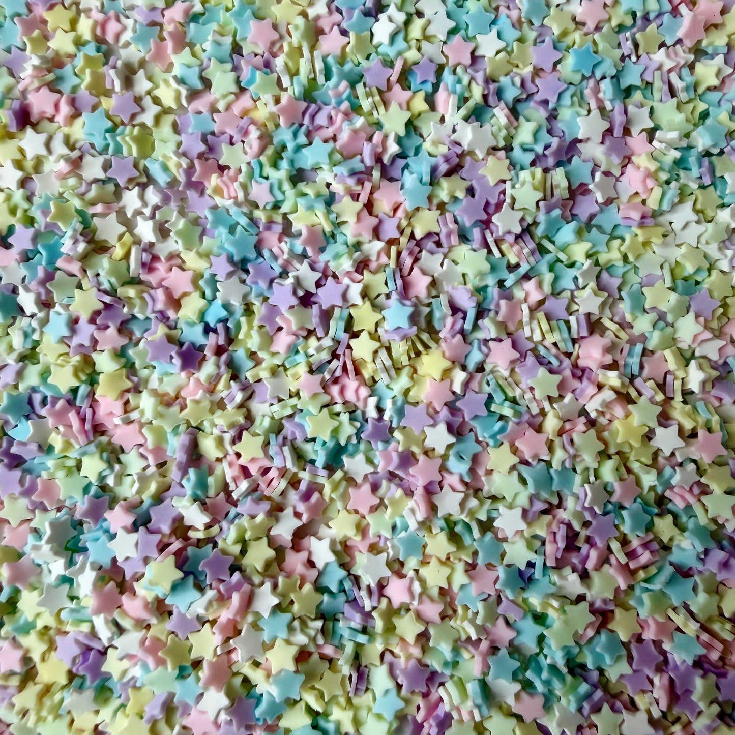 5MM Pastel Star Polymer Clay Sprinkle Piece Mix (NOT EDIBLE) D53-35