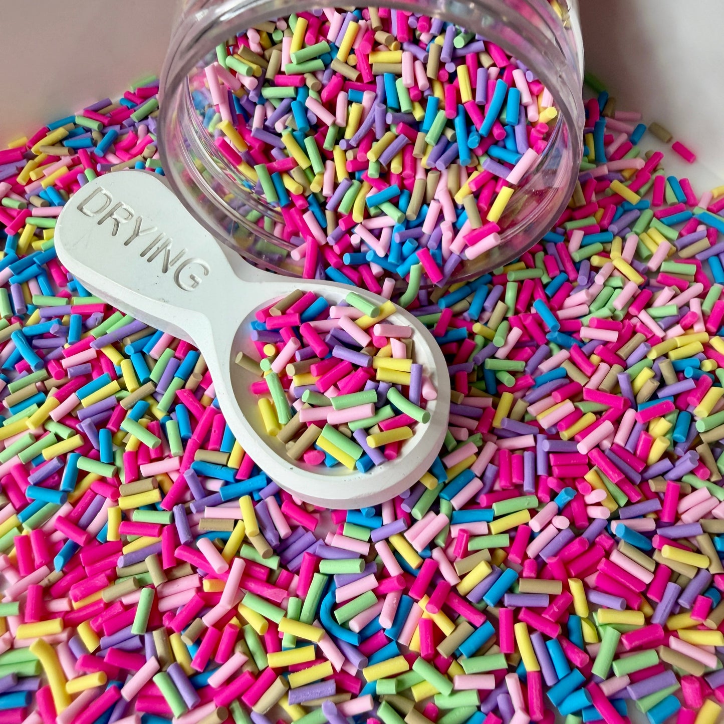 Long Mixed Color Polymer Clay Sprinkle Piece Mix (NOT EDIBLE) D53-31