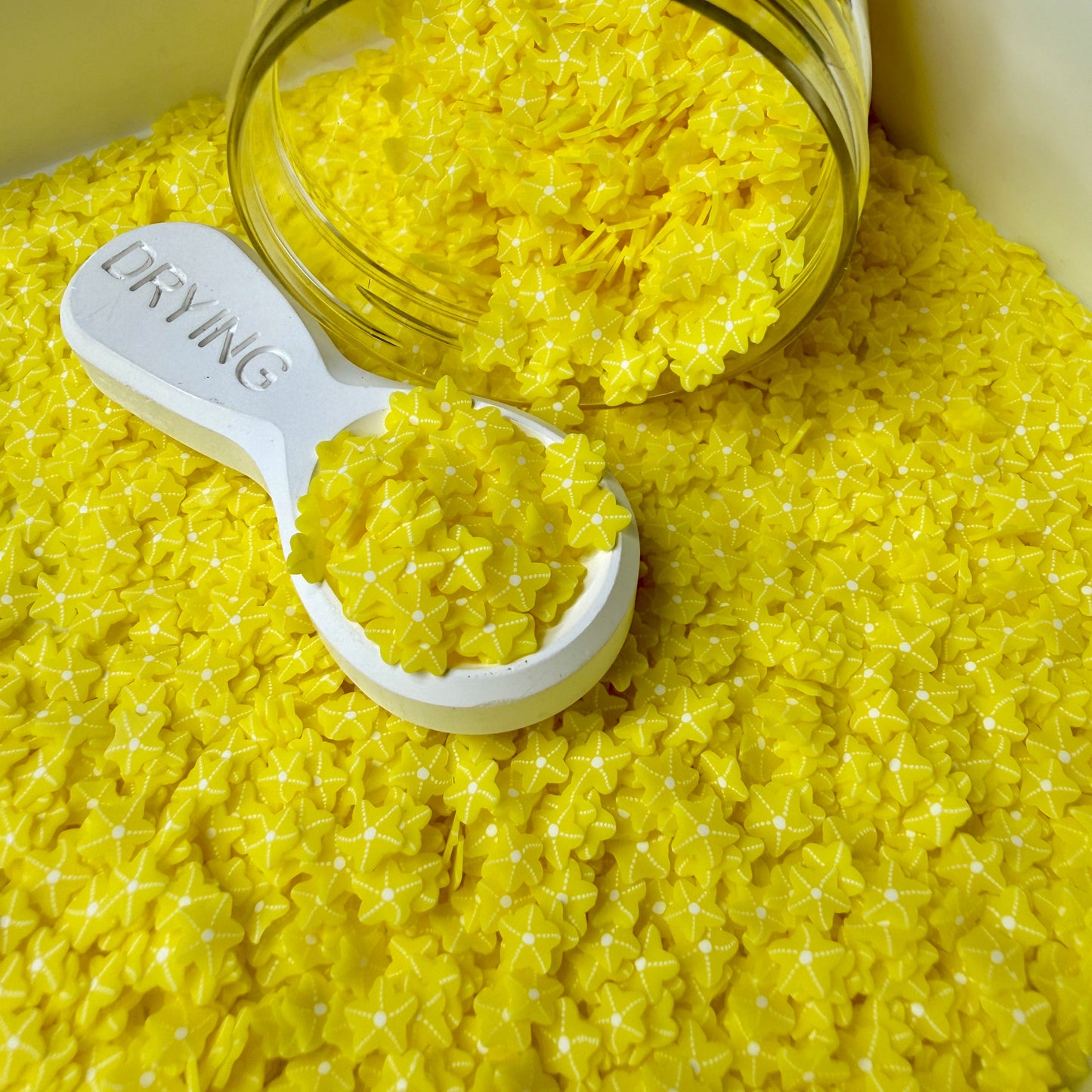 5MM Yellow Starfish Polymer Clay Sprinkle Piece (NOT EDIBLE) D53-20