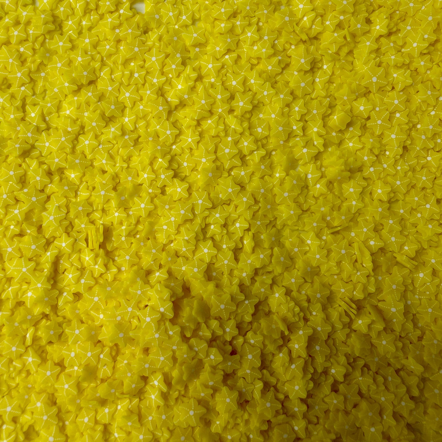 5MM Yellow Starfish Polymer Clay Sprinkle Piece (NOT EDIBLE) D53-20