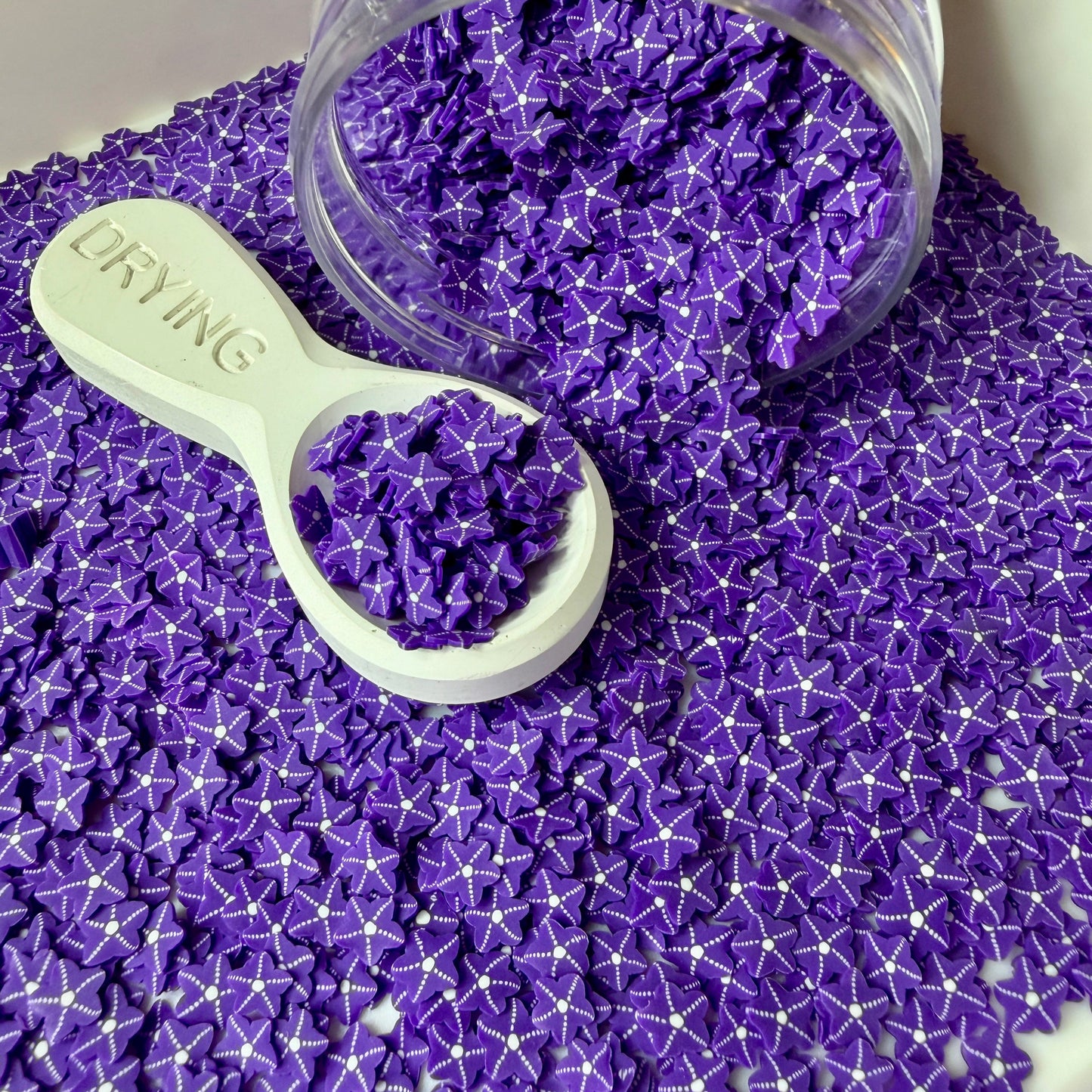 5MM Purple Starfish Polymer Clay Sprinkle Piece (NOT EDIBLE) D53-25