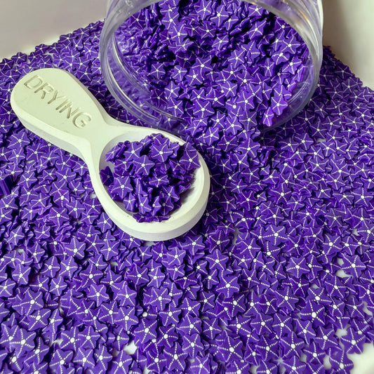 5MM Purple Starfish Polymer Clay Sprinkle Piece (NOT EDIBLE) D53-25