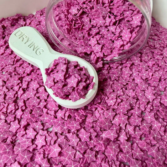 5MM Fuchsia Starfish Polymer Clay Sprinkle Piece (NOT EDIBLE) D53-26