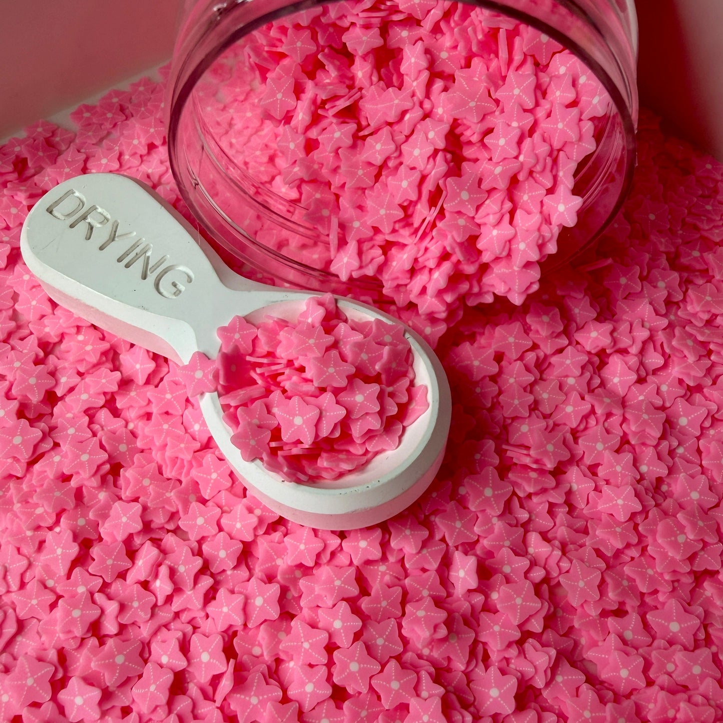 5MM Pink Starfish Polymer Clay Sprinkle Piece (NOT EDIBLE) D53-27