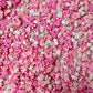 Pink Winter Polymer Clay Sprinkle Mix (NOT EDIBLE) D51-11