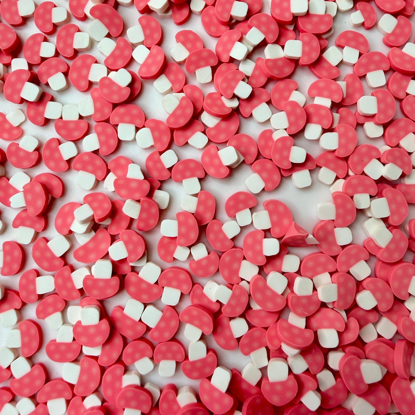 10MM Pink Mushroom Polymer Clay Sprinkle (NOT EDIBLE) D52-18
