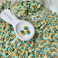 10MM Happy Yellow Bee Polymer Clay Sprinkle (NOT EDIBLE) D52-12