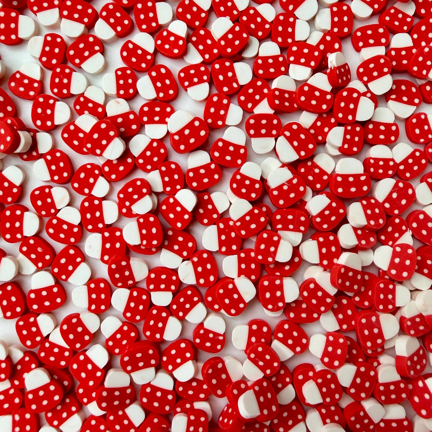 10MM Red Mushroom Polymer Clay Sprinkle (NOT EDIBLE) D52-10
