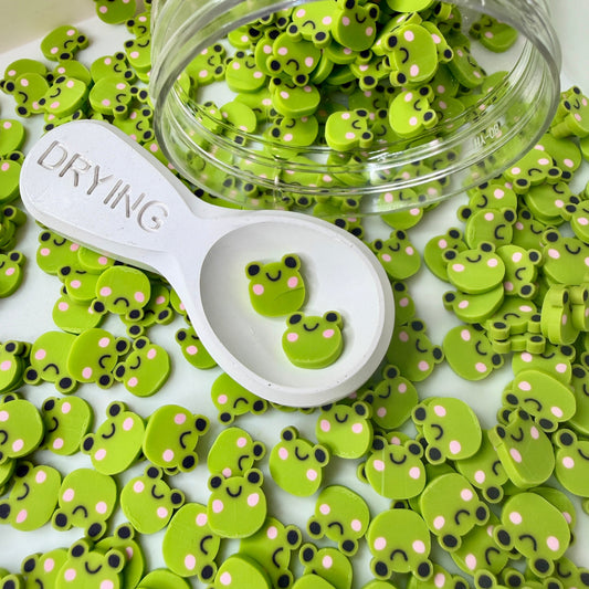 10MM Yellow Green Frog Polymer Clay Sprinkle (NOT EDIBLE) D52-13