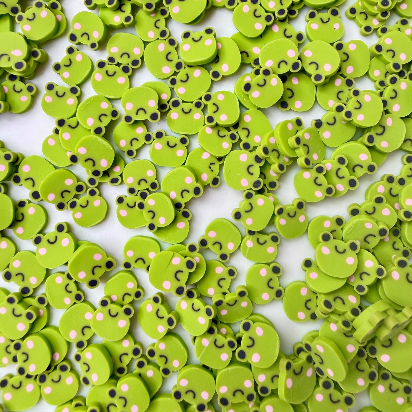 10MM Yellow Green Frog Polymer Clay Sprinkle (NOT EDIBLE) D52-13