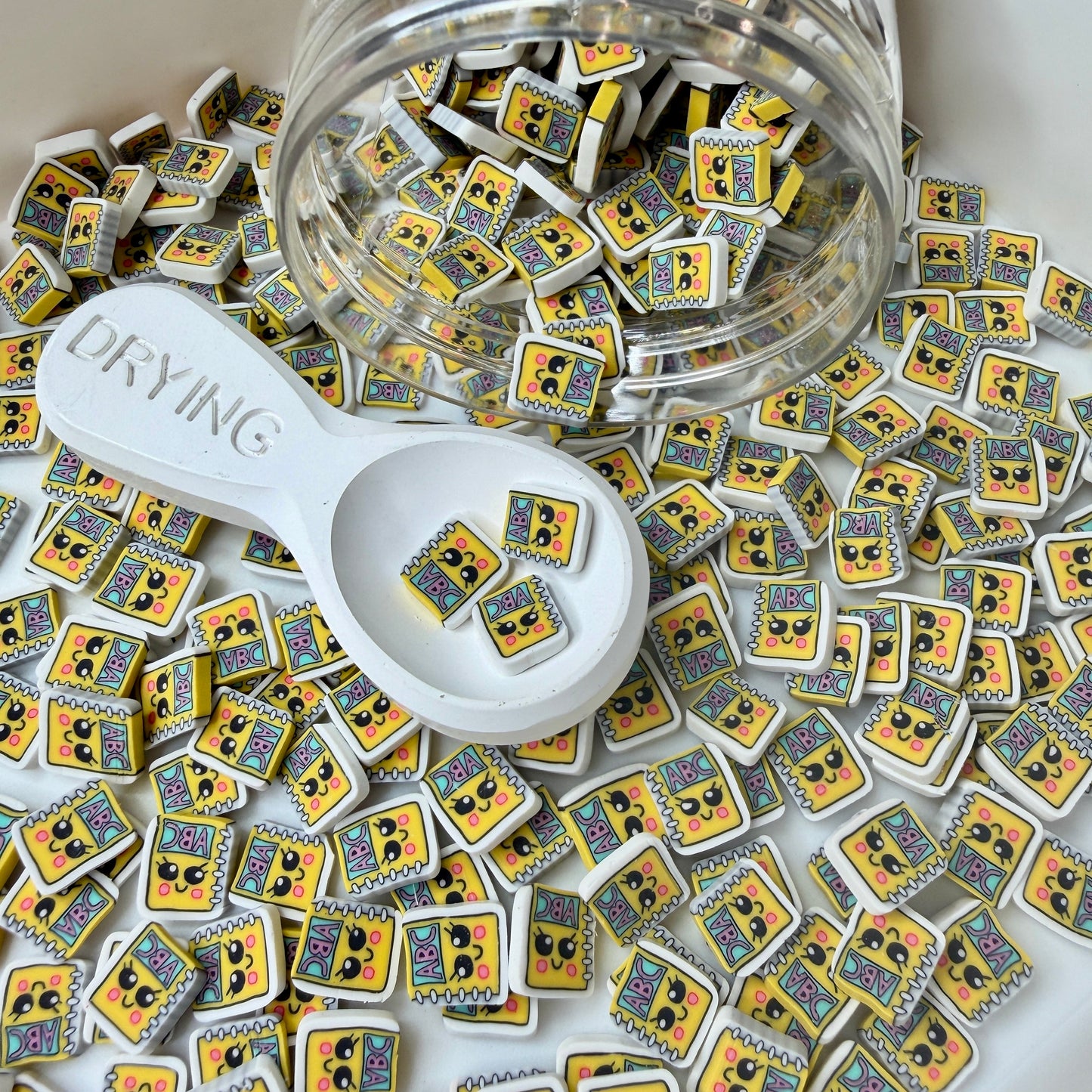 10MM Cute Yellow Notebook Polymer Clay Sprinkle (NOT EDIBLE) D52-20