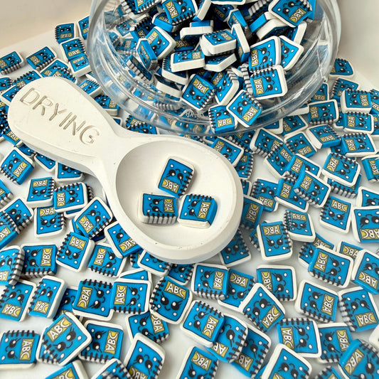 10MM Blue Notebook Polymer Clay Sprinkle (NOT EDIBLE) D52-21