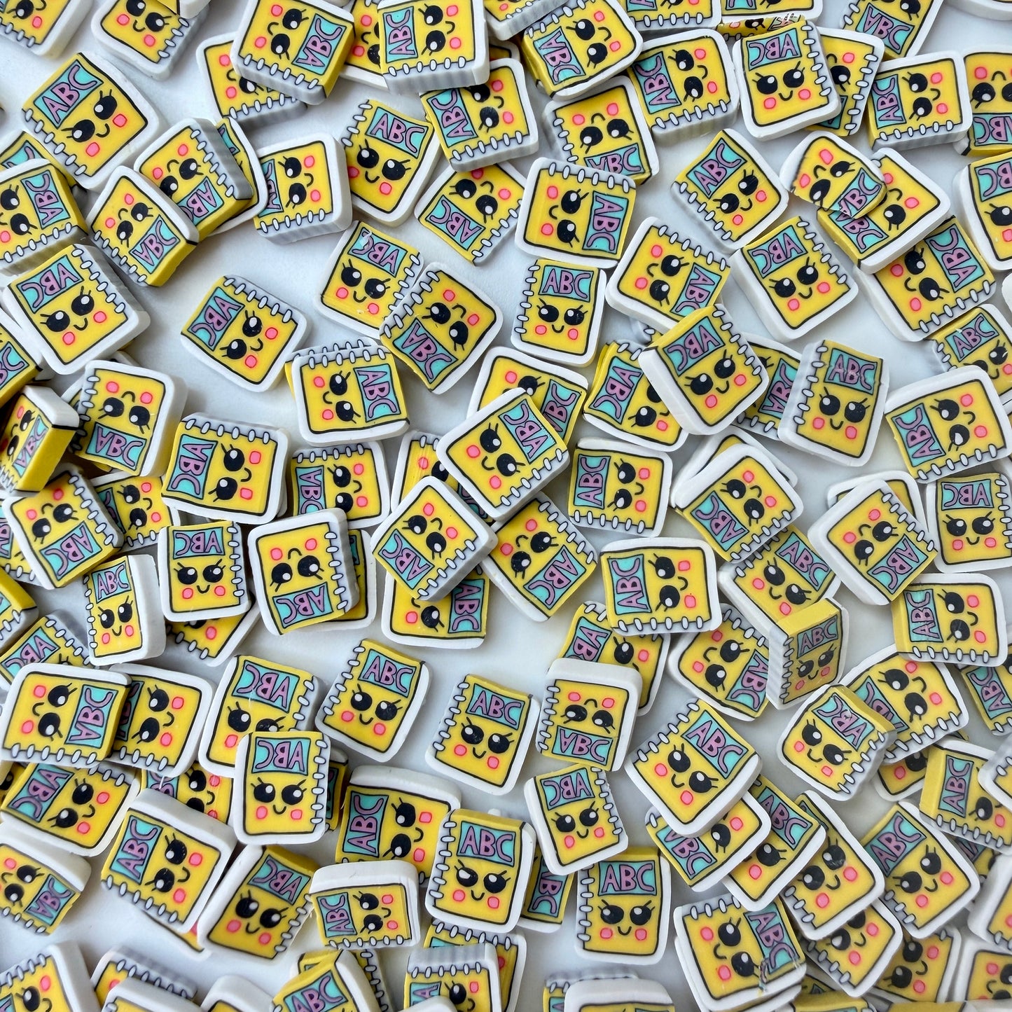 10MM Cute Yellow Notebook Polymer Clay Sprinkle (NOT EDIBLE) D52-20