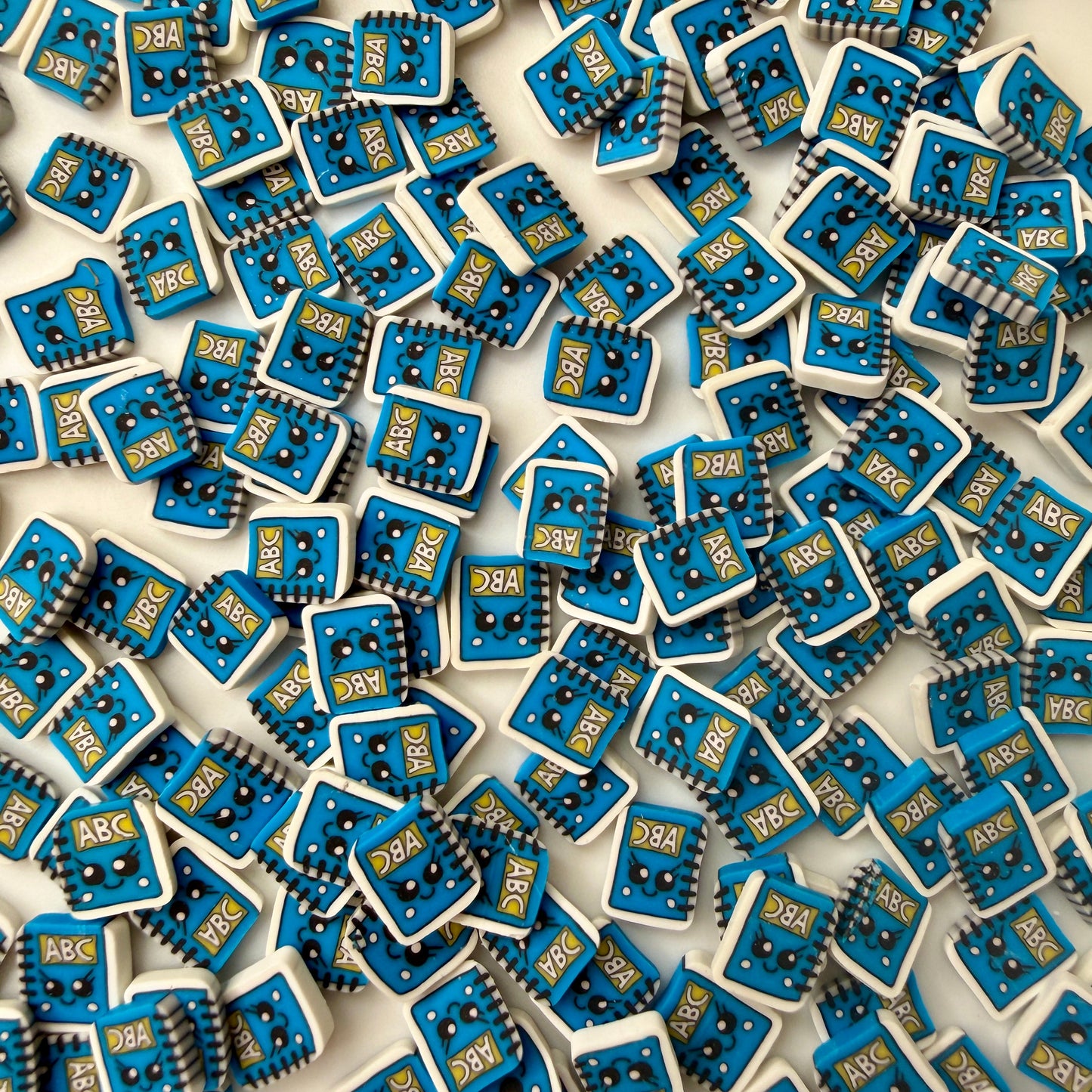 10MM Blue Notebook Polymer Clay Sprinkle (NOT EDIBLE) D52-21