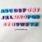 Light Pink, Purple, Blue Chunky A-Z Alphabet Individual Beads