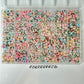 Glow-in-Dark Round Acrylic Mix Color Letter Bead Set (1200 Beads+Elastic String)