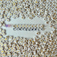 A-Z Alphabet Individual Beads, Gold Letter White Bead (7MM)