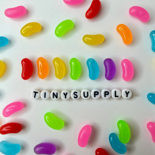 FAKE Medium/Large Jelly Bean, Candy Themed Cabochons (No Eyepins)