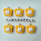 Bunny Themed Food Charms (Donuts, Ice Cream, Cupcake, Bread)