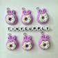 Bunny Themed Food Charms (Donuts, Ice Cream, Cupcake, Bread)