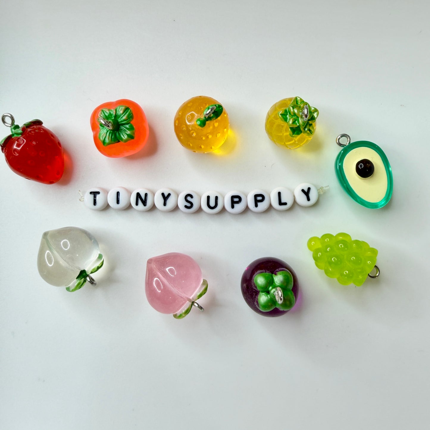 Acrylic Fruit Themed Charm Pendant