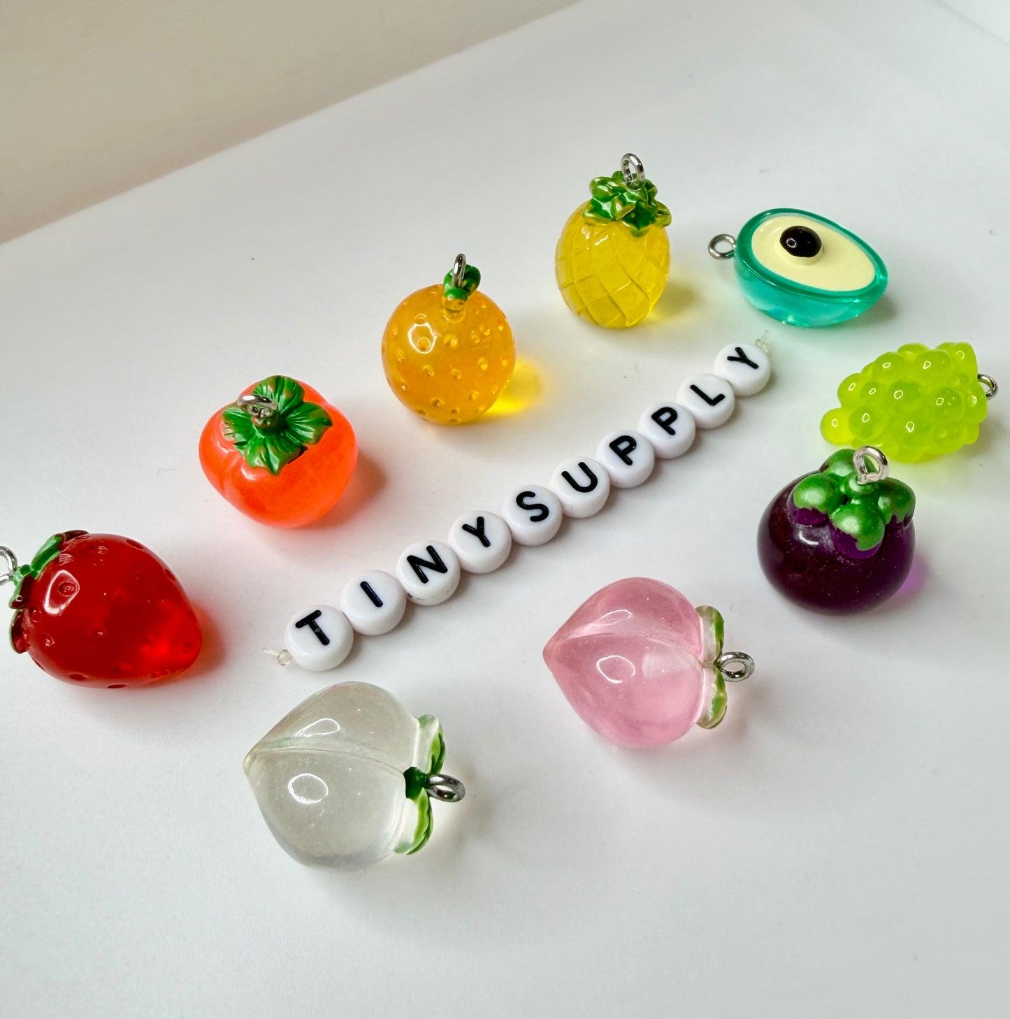 Acrylic Fruit Themed Charm Pendant
