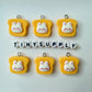 Bunny Themed Food Charms (Donuts, Ice Cream, Cupcake, Bread)