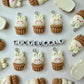Bunny Themed Food Charms (Donuts, Ice Cream, Cupcake, Bread)