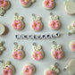 Bunny Themed Food Charms (Donuts, Ice Cream, Cupcake, Bread)