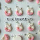 Bunny Themed Food Charms (Donuts, Ice Cream, Cupcake, Bread)
